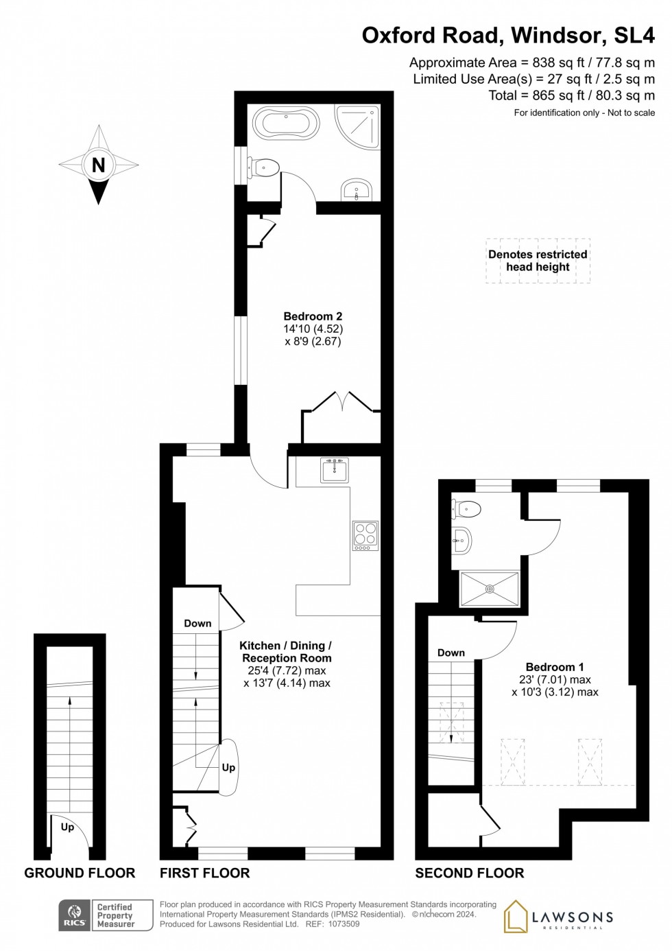 Floorplan for Oxford Road, Windsor, SL4