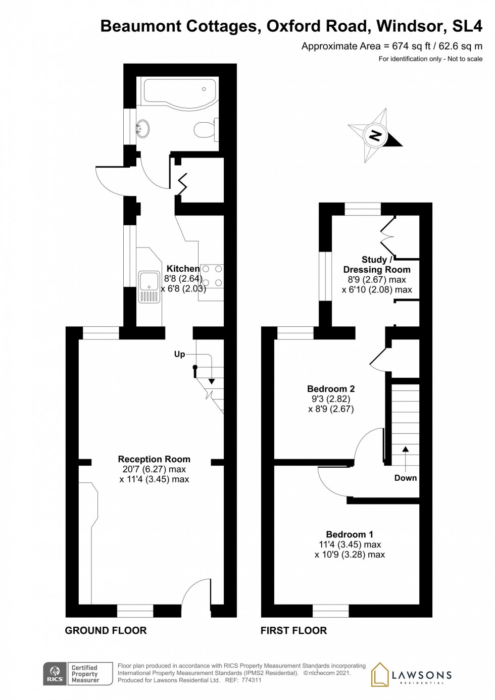 Floorplan for Oxford Road, Windsor, SL4