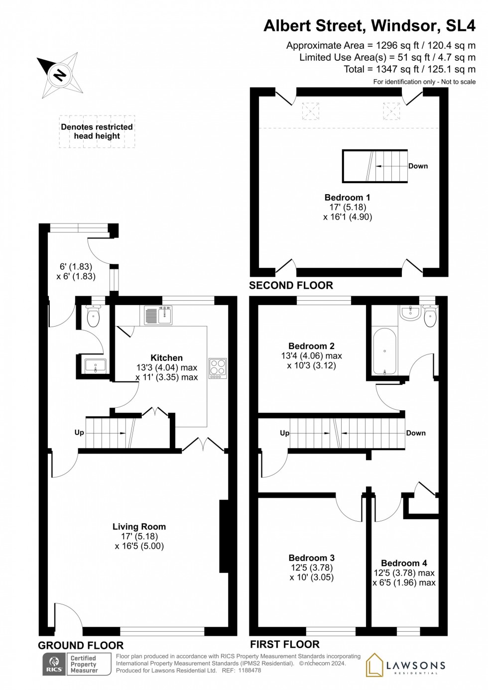 Floorplan for Albert Street, Windsor, SL4