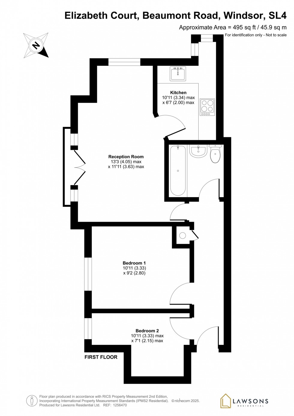 Floorplan for Beaumont Road, Windsor, SL4