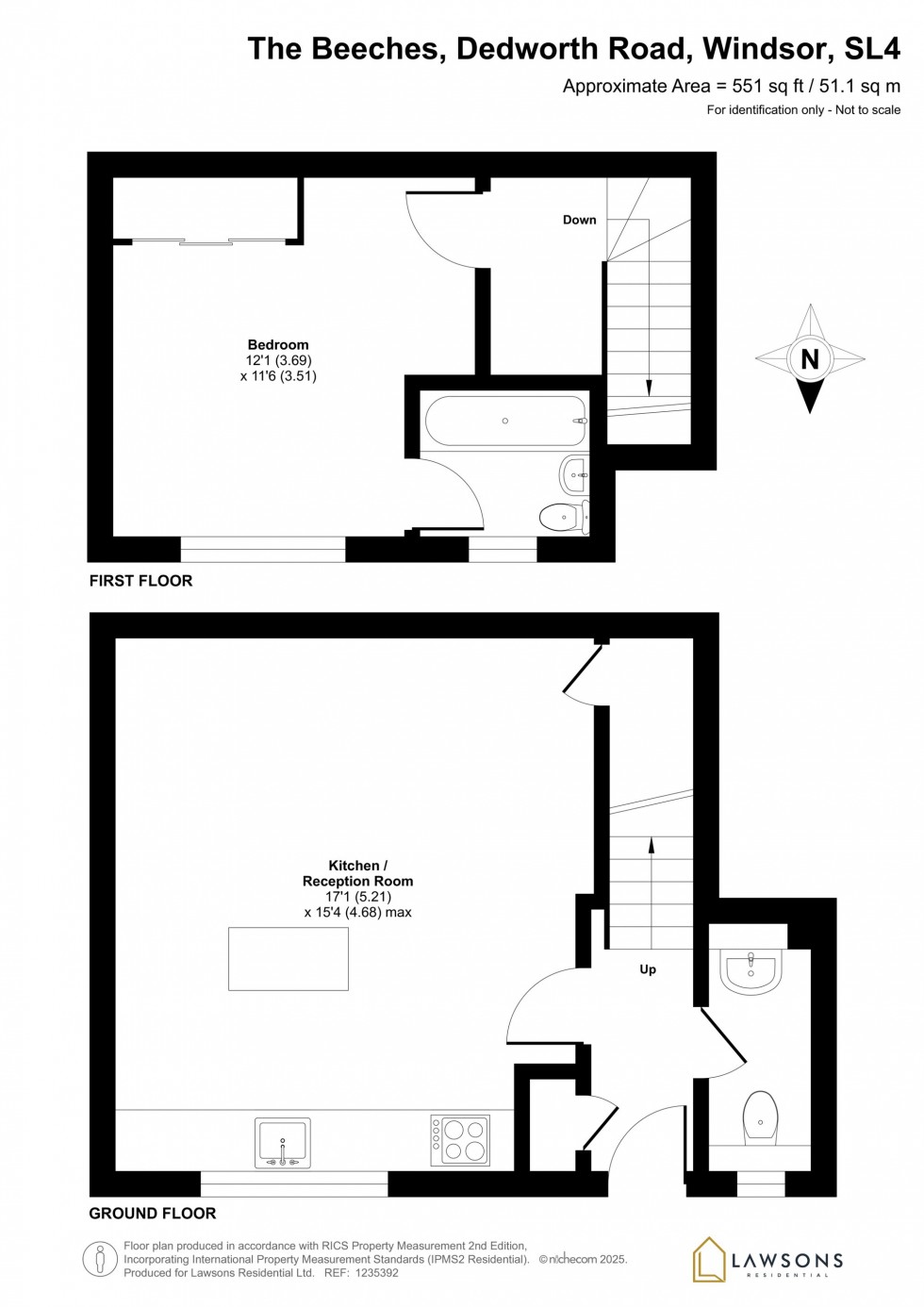 Floorplan for Dedworth Road, The Beeches Dedworth Road, SL4