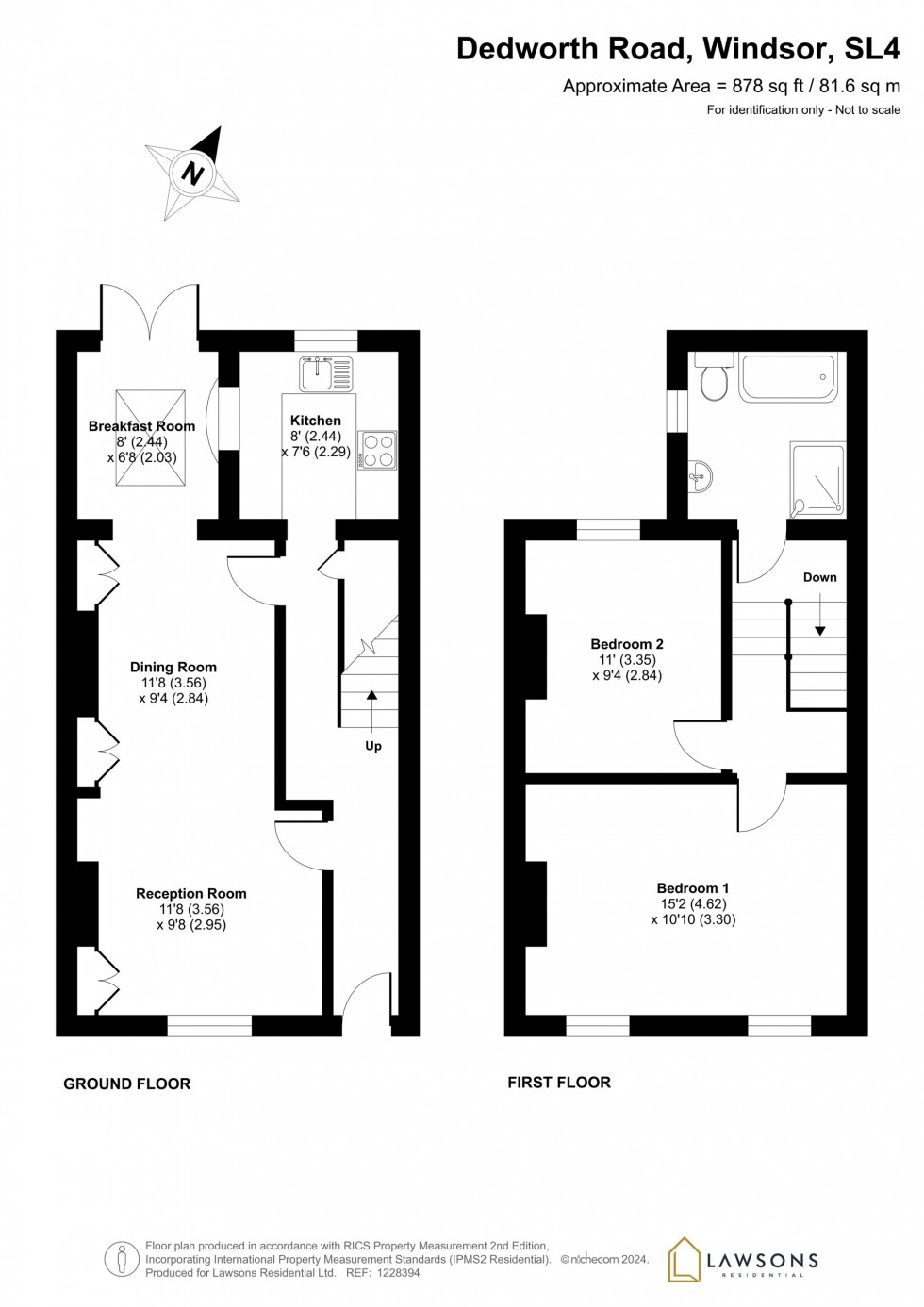 Floorplan for Dedworth Road, Windsor, SL4