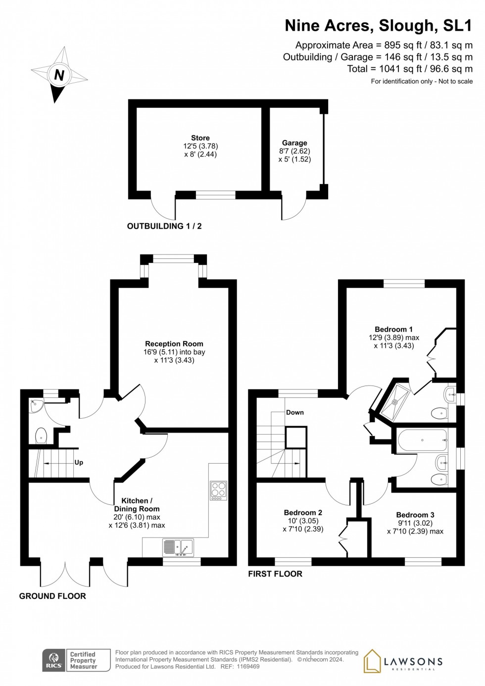 Floorplan for Nine Acres, Slough, SL1