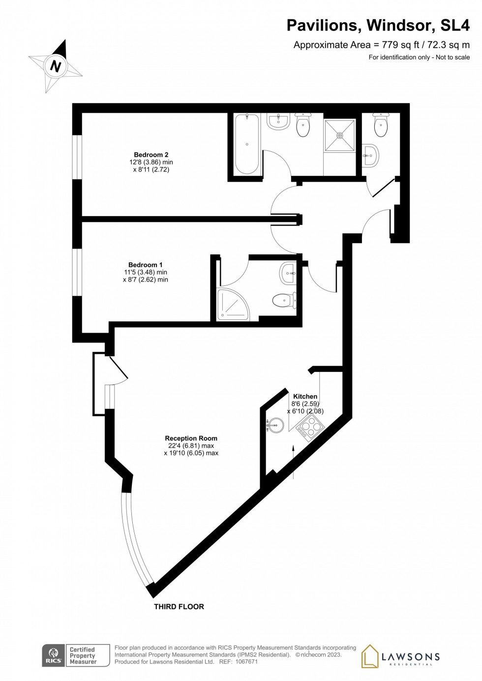 Floorplan for Pavilions, Windsor, SL4