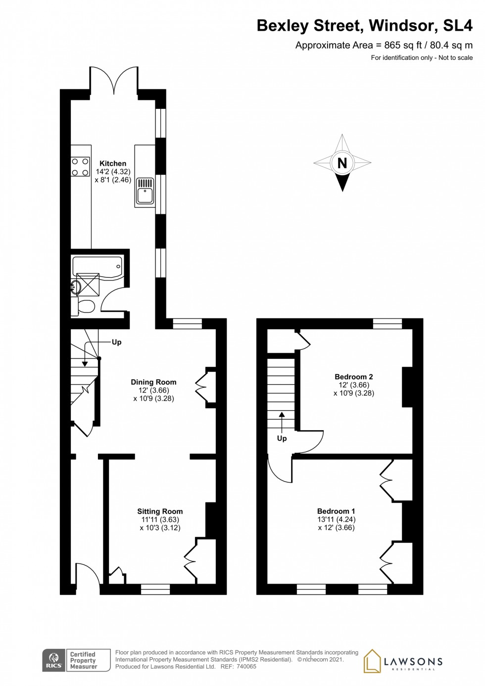Floorplan for Bexley Street, Windsor, SL4