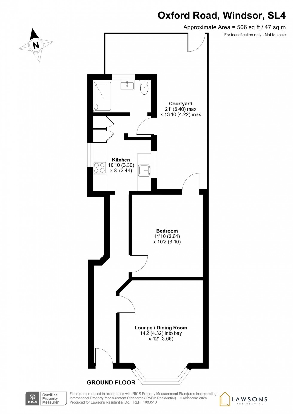 Floorplan for Oxford Road, Windsor, SL4