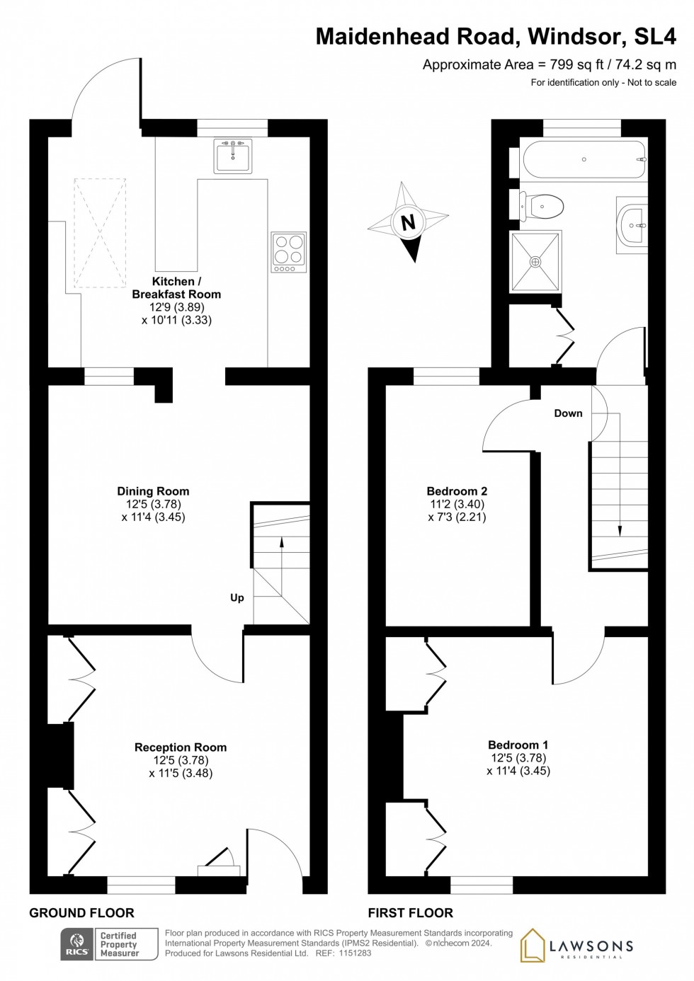 Floorplan for Maidenhead Road, Windsor, SL4