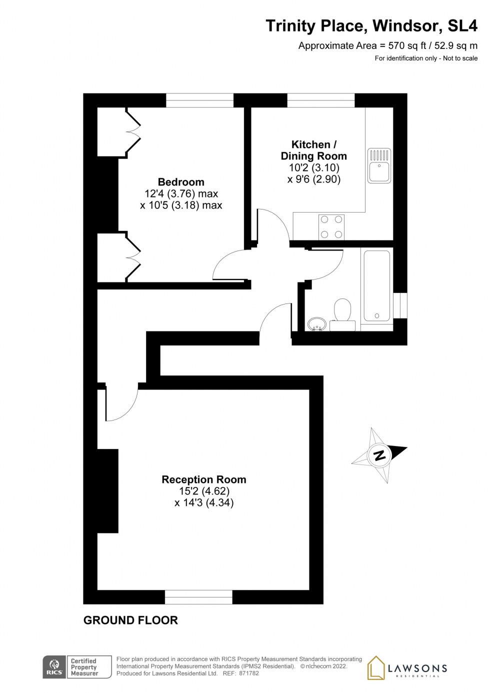 Floorplan for Trinity Place, Windsor, SL4