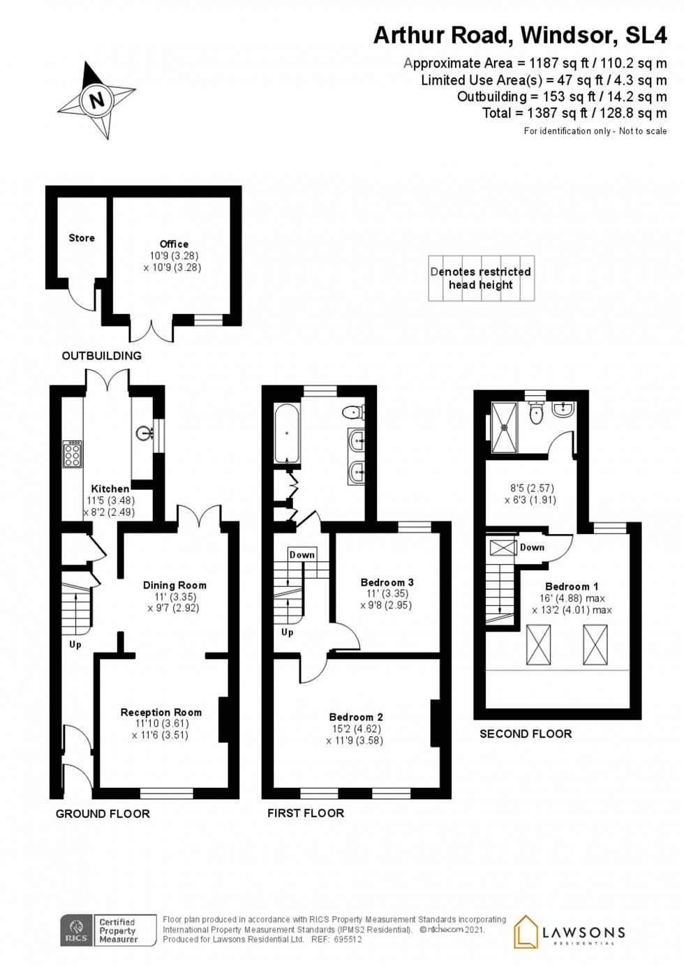 Floorplan for Arthur Road, Windsor, SL4