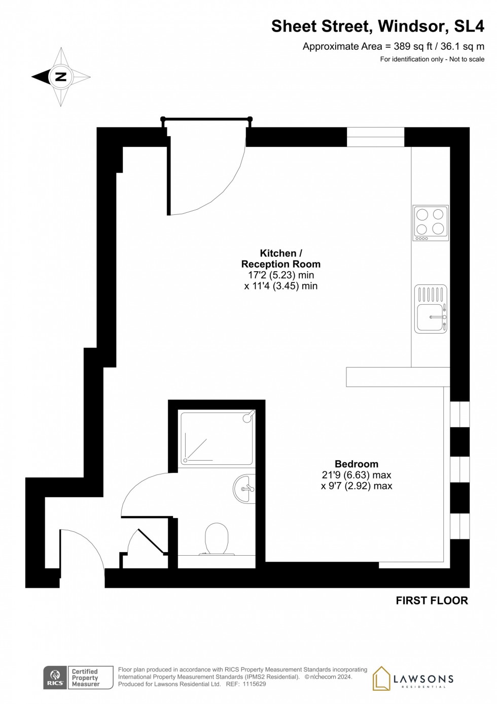 Floorplan for Sheet Street, Windsor, SL4