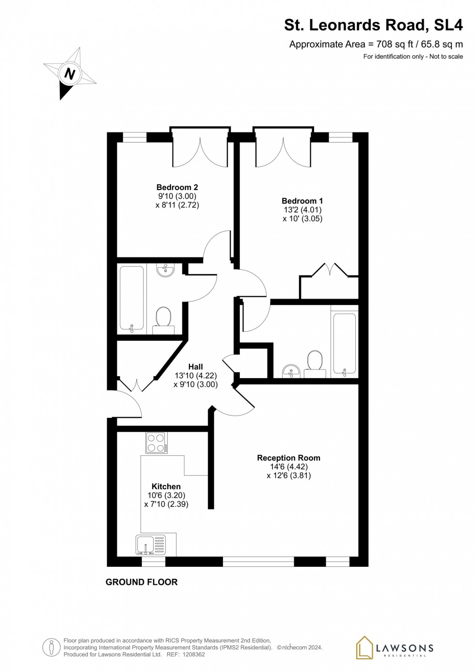 Floorplan for St. Leonards Road, Windsor, SL4