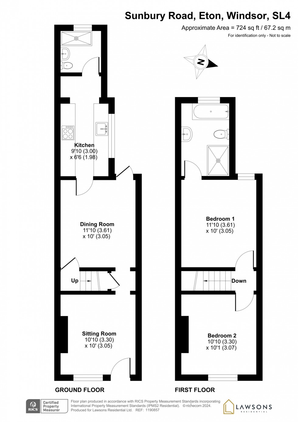 Floorplan for Sunbury Road, Eton, SL4