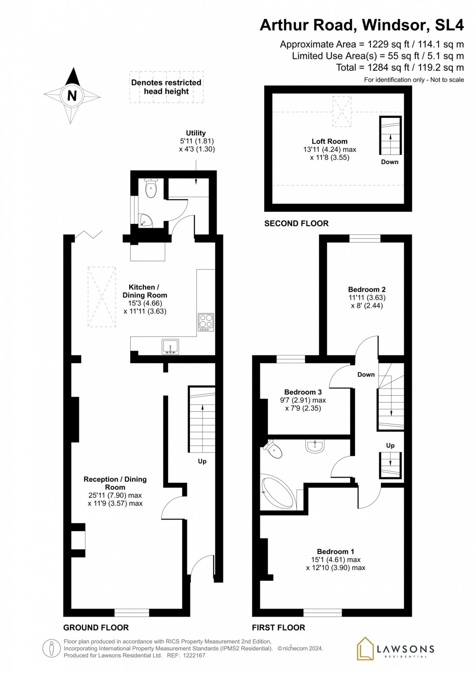 Floorplan for Arthur Road, Windsor, SL4