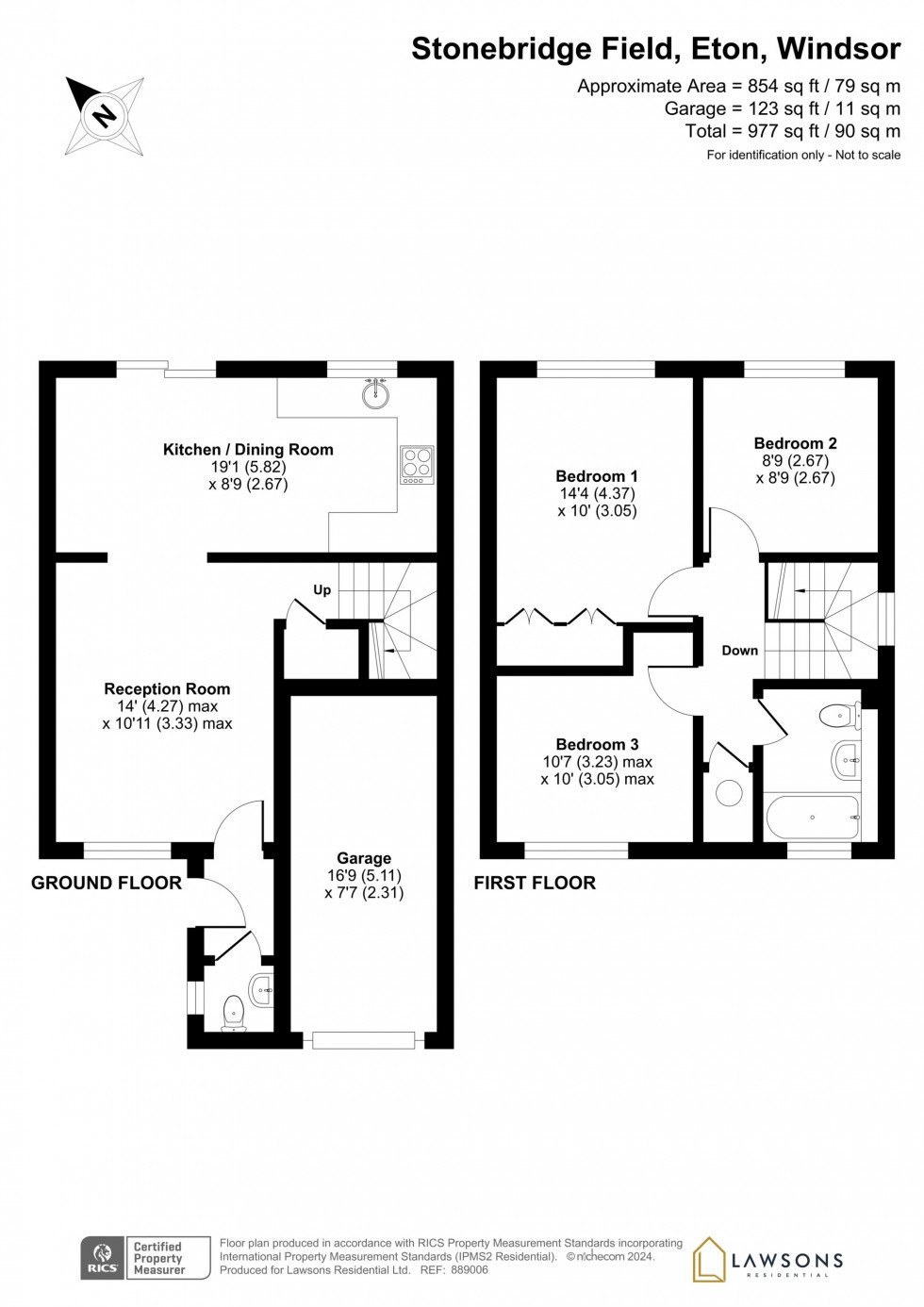 Floorplan for Stonebridge Field, Eton, SL4