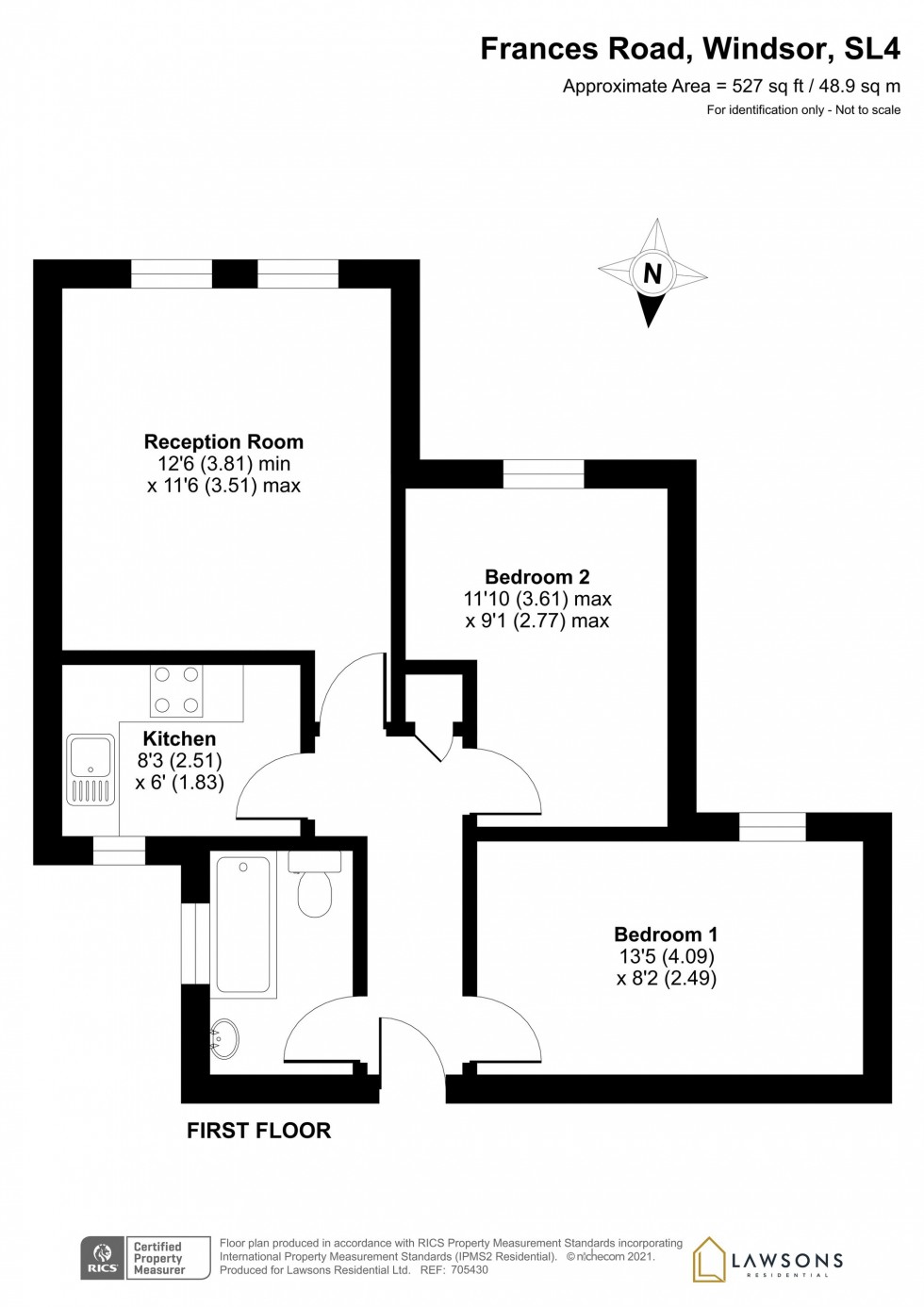 Floorplan for Frances Road, Windsor, SL4